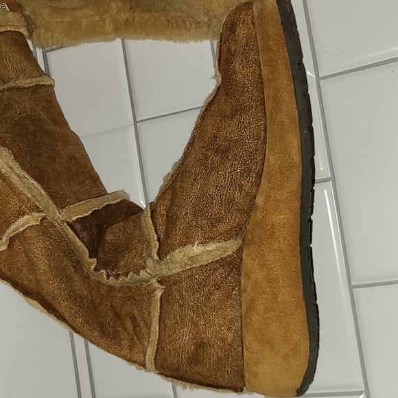 Tall brown suede Espace boots size 7.5 - Picture 9 of 9